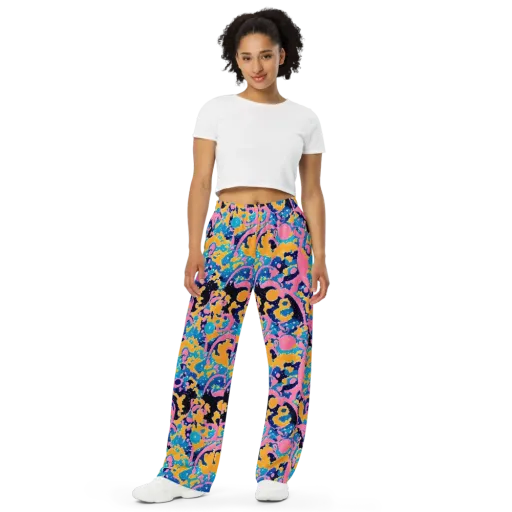 Prism Splash on a Wide-Leg Pants