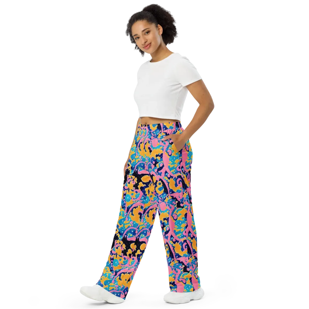Prism Splash on Wide-Leg Pants — Left Front