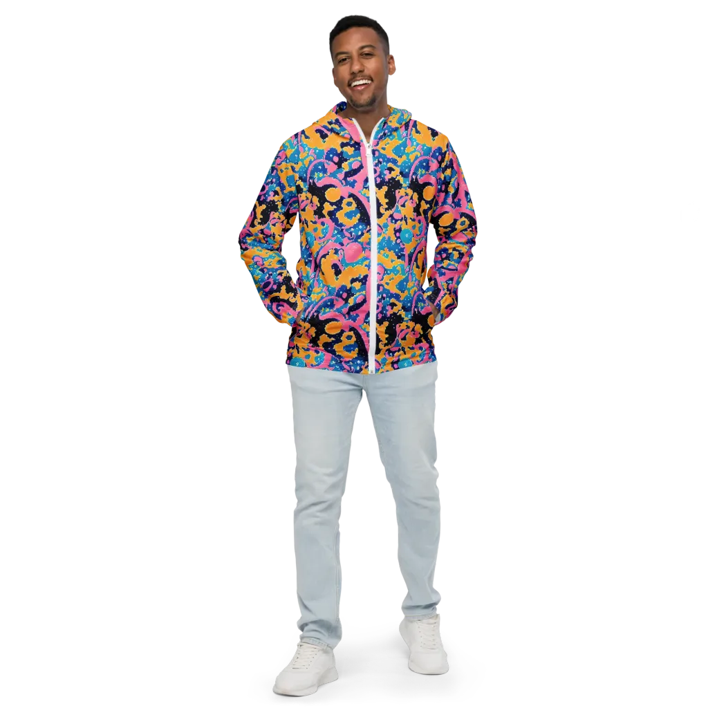 Prism Splash on Men's Windbreaker — Front