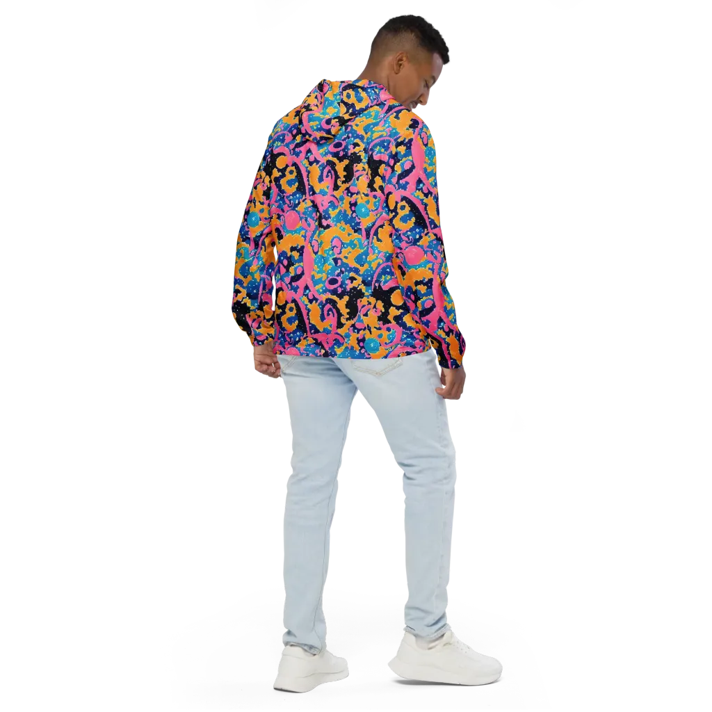 Prism Splash on Men's Windbreaker — Back