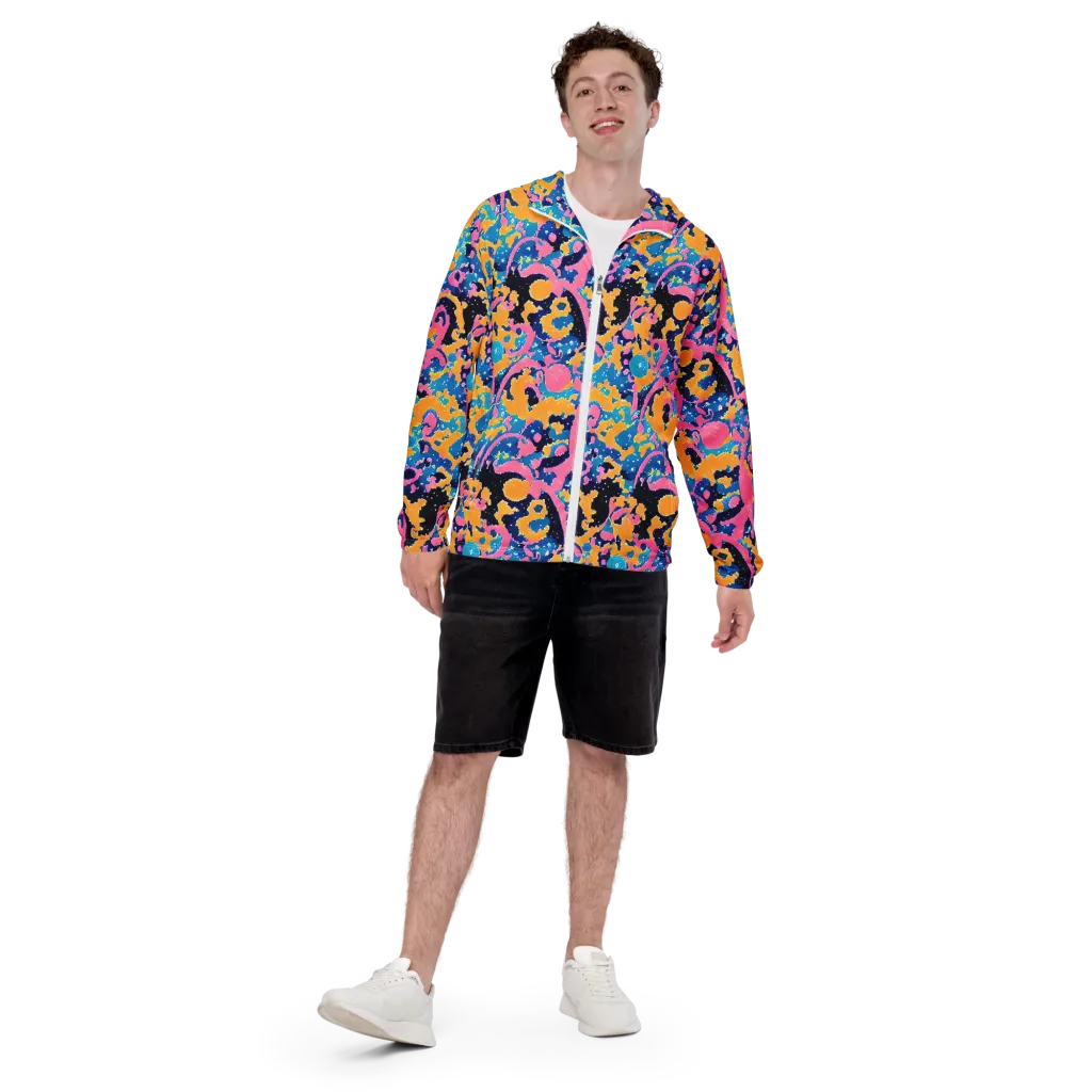 Prism Splash on Men's Windbreaker — Front