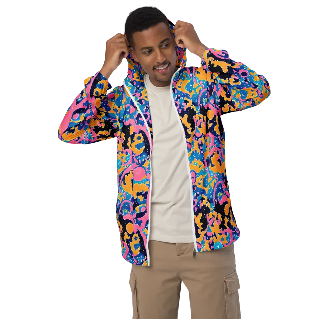 Prism Splash on Men's Windbreaker — Front