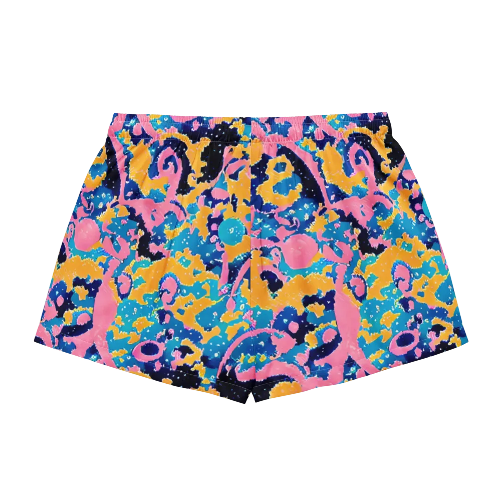 Prism Splash on Women's Pajama Shorts — Back