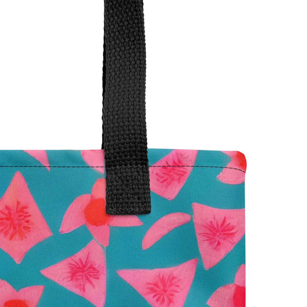 Neon Hibiscus Scatter on Tote Bag — Product details