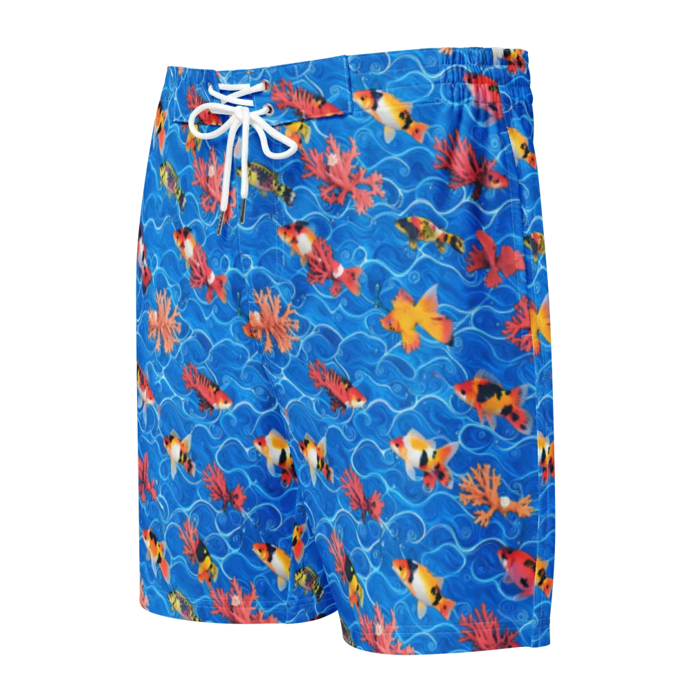 Azure Reef on Men's Board Shorts — Front