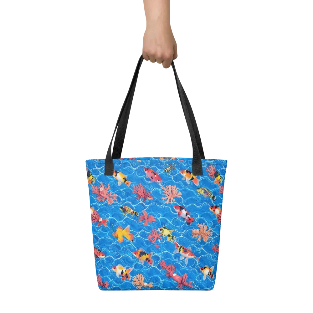 Azure Reef on Tote Bag — Front