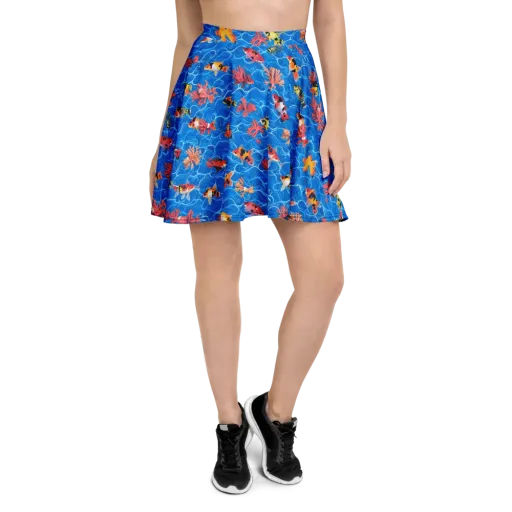 Azure Reef on a Skater Skirt