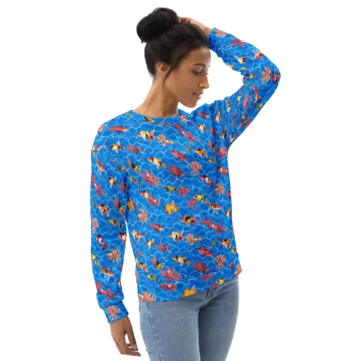 Azure Reef on a Sweatshirt