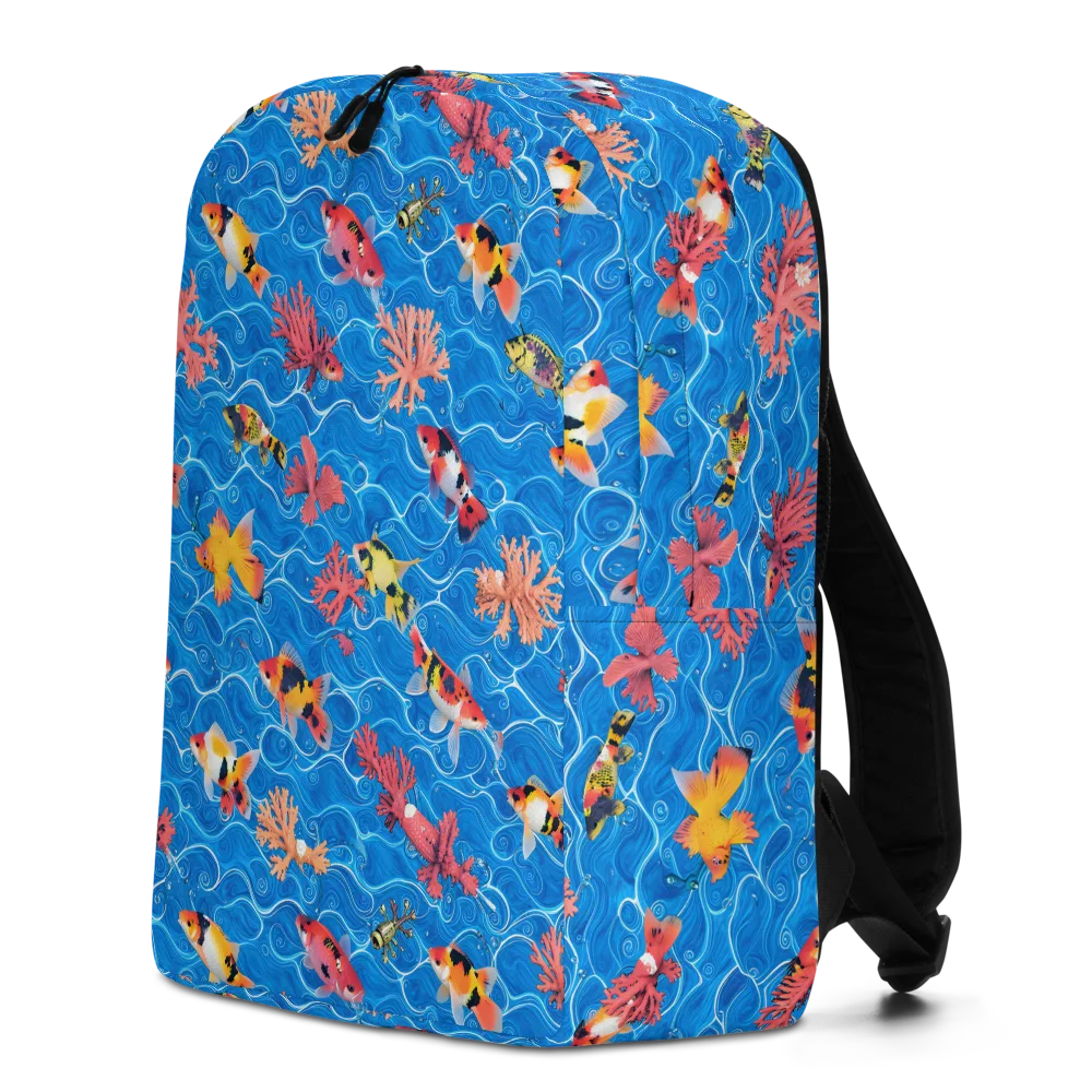 Azure Reef on Minimalist Backpack — Left