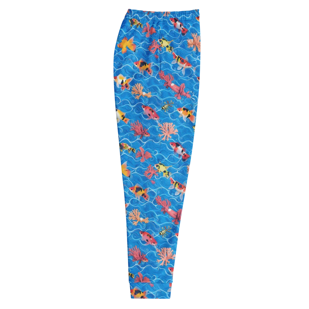 Azure Reef on Men's Joggers — Right