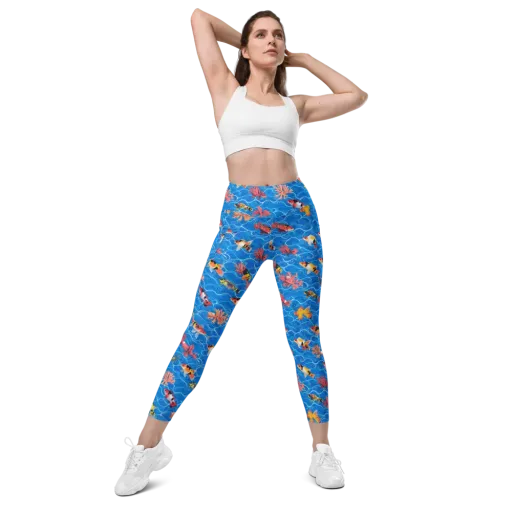 Azure Reef on a Leggings with Pockets