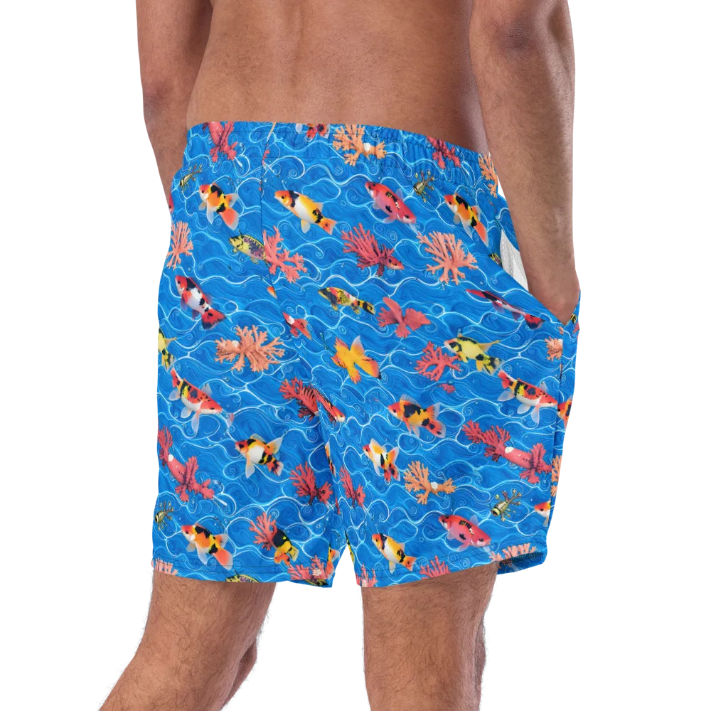 Azure Reef on Swim Trunks — Right Back