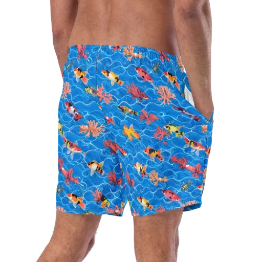 Azure Reef on a Swim Trunks