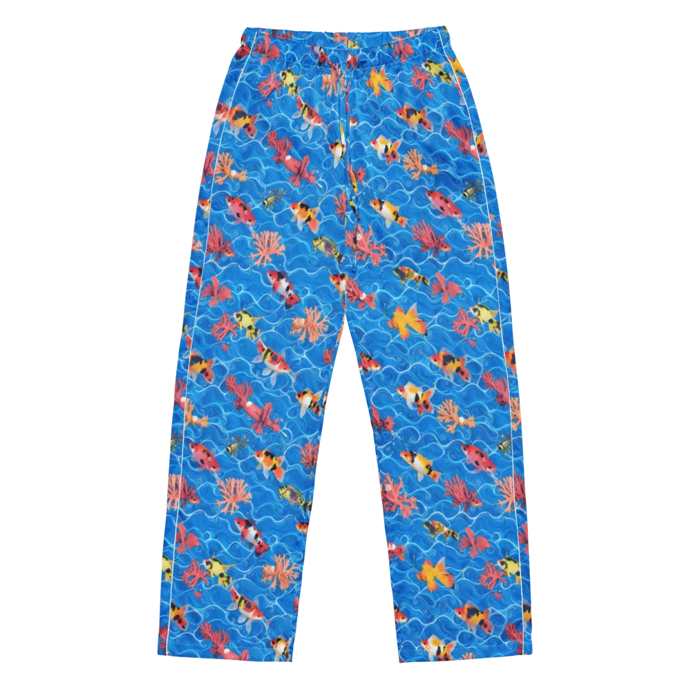 Azure Reef on Women's Pajama Pants — Front