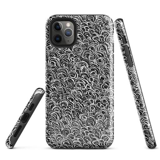 Black White Rapture on a Tough Case for iPhone®