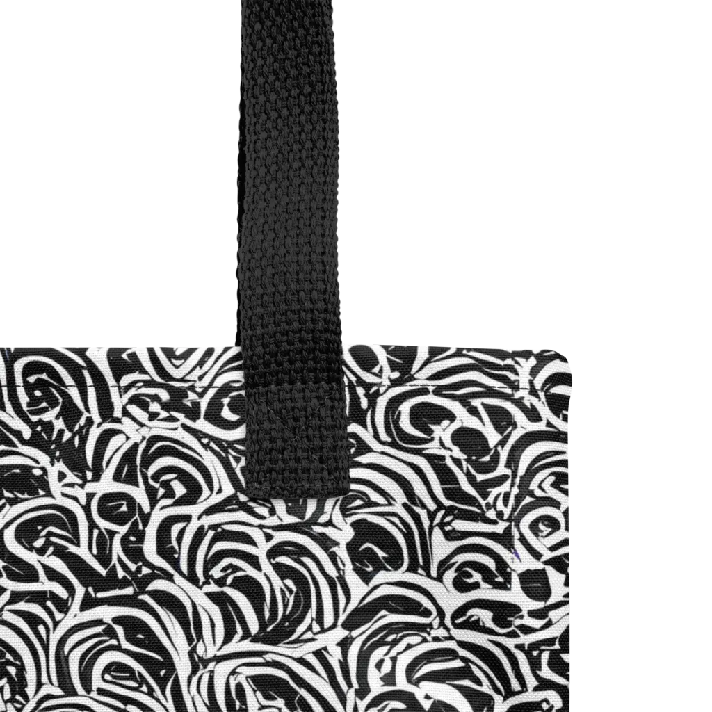 Black White Rapture on Tote Bag — Product details