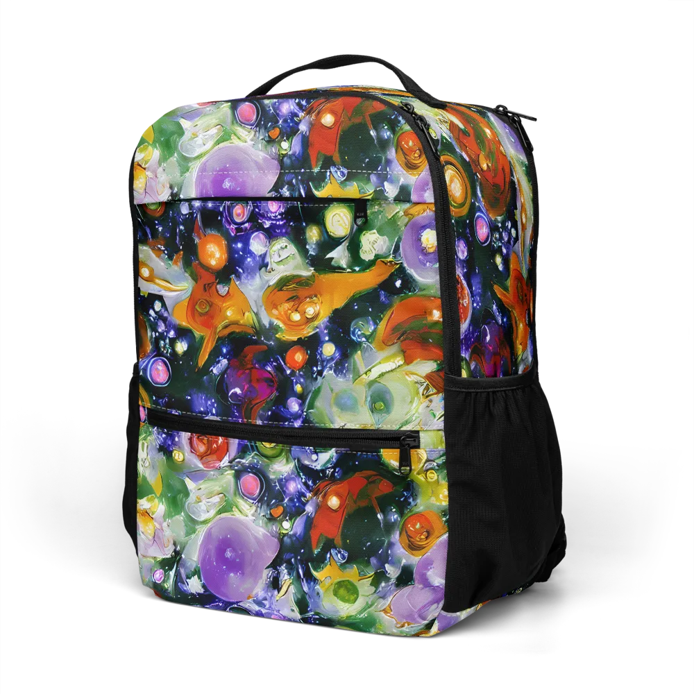 Molten Bloom on Utility Backpack — Left Front
