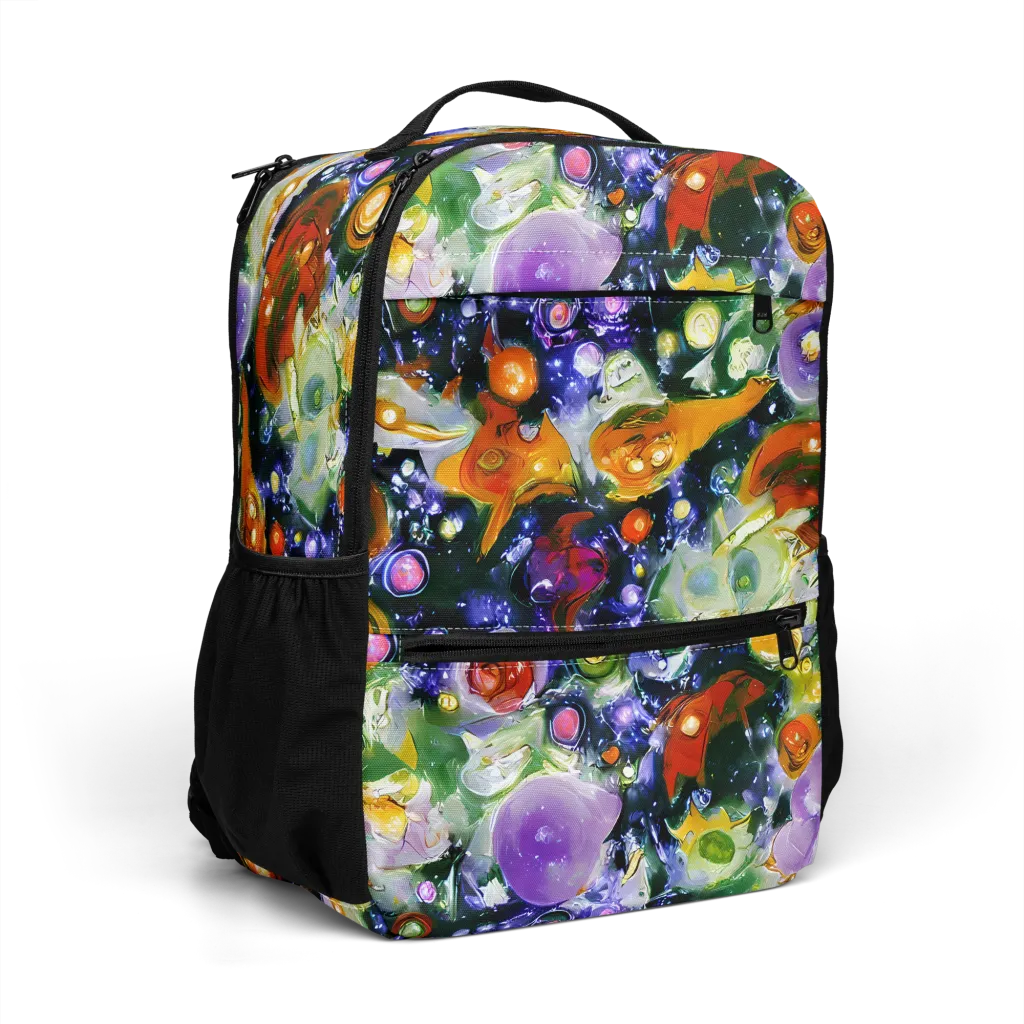 Molten Bloom on Utility Backpack — Right Front