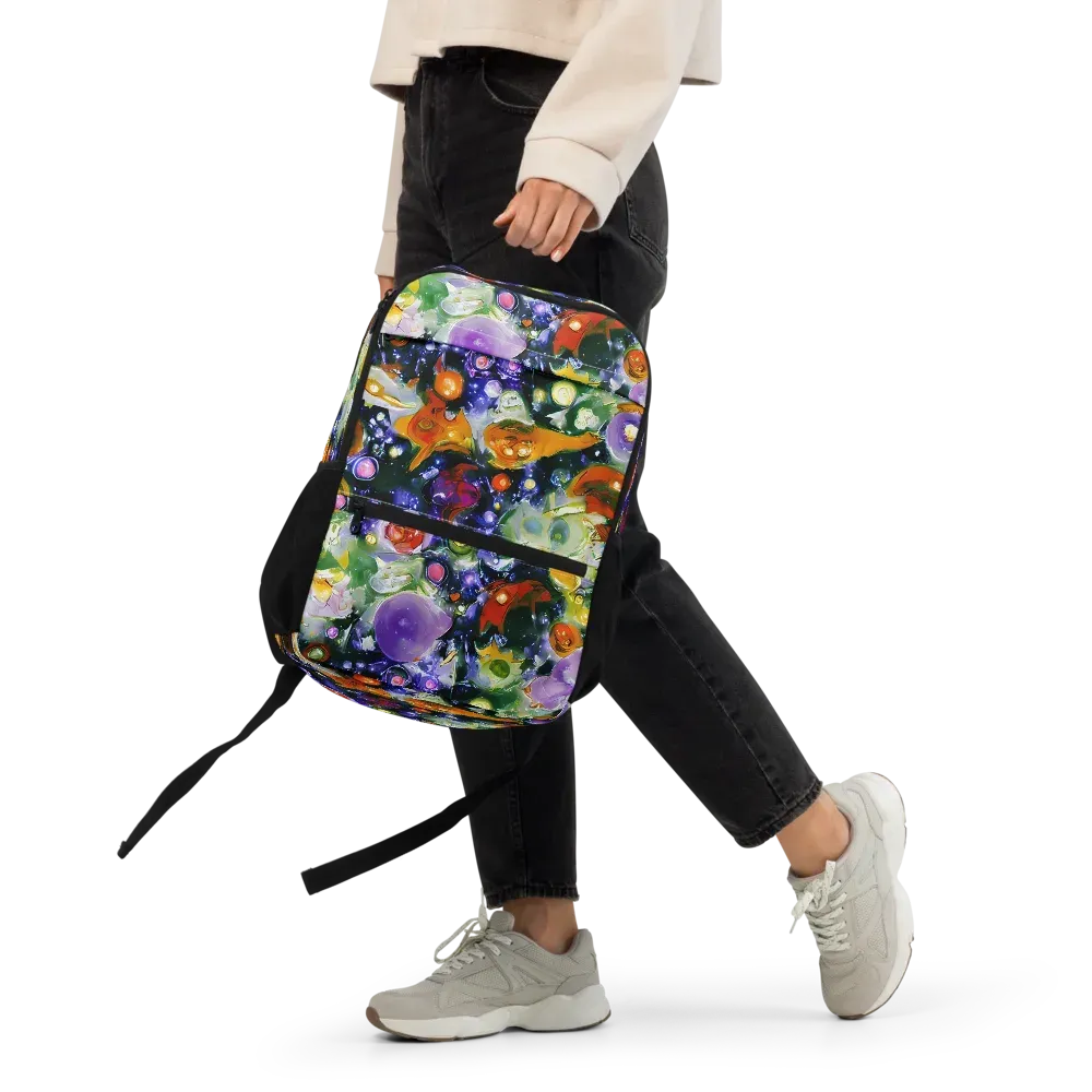 Molten Bloom on Utility Backpack — Front