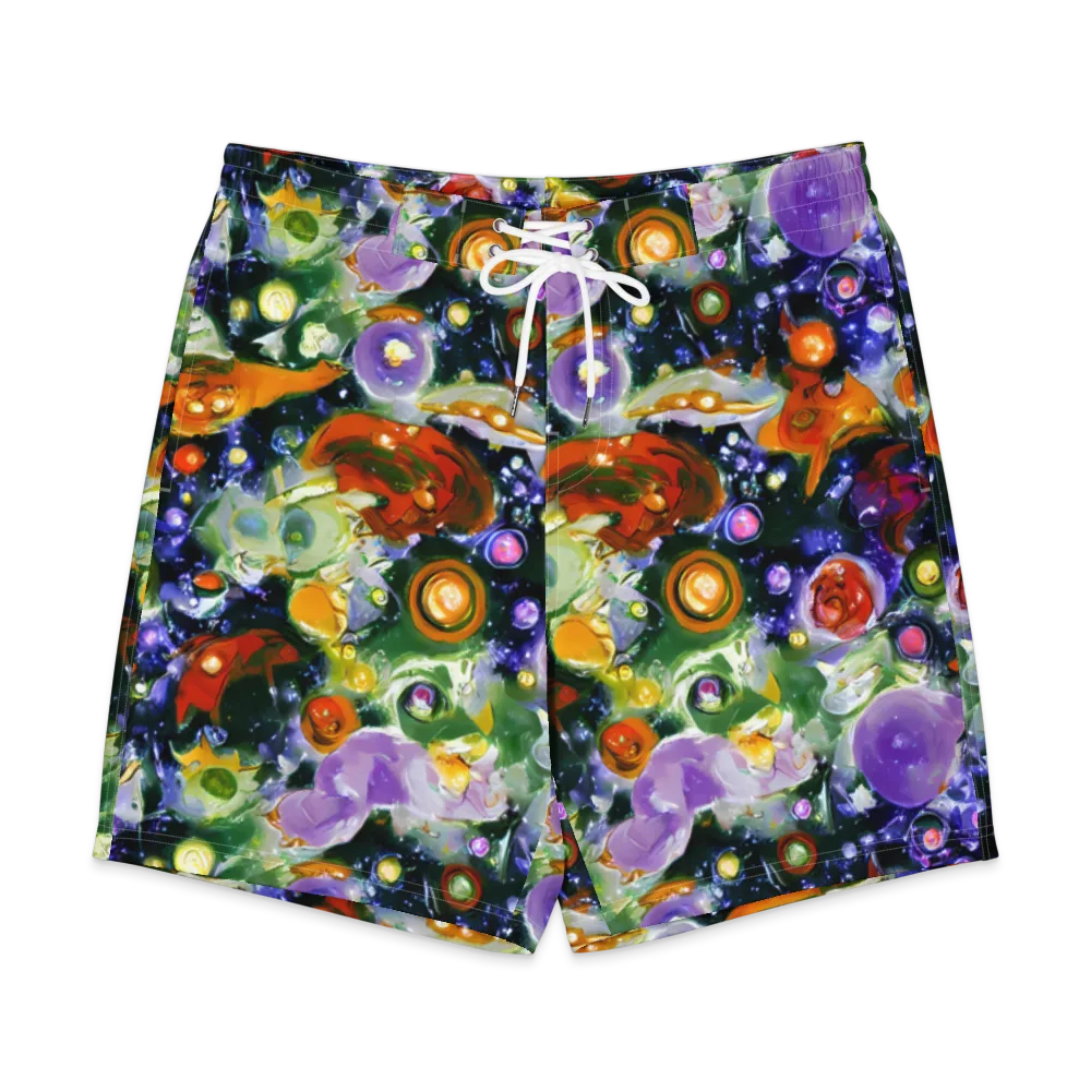 Molten Bloom on Men's Board Shorts — Front