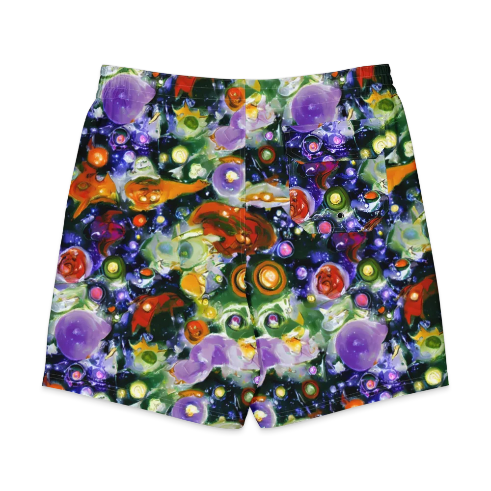 Molten Bloom on Men's Board Shorts — Back
