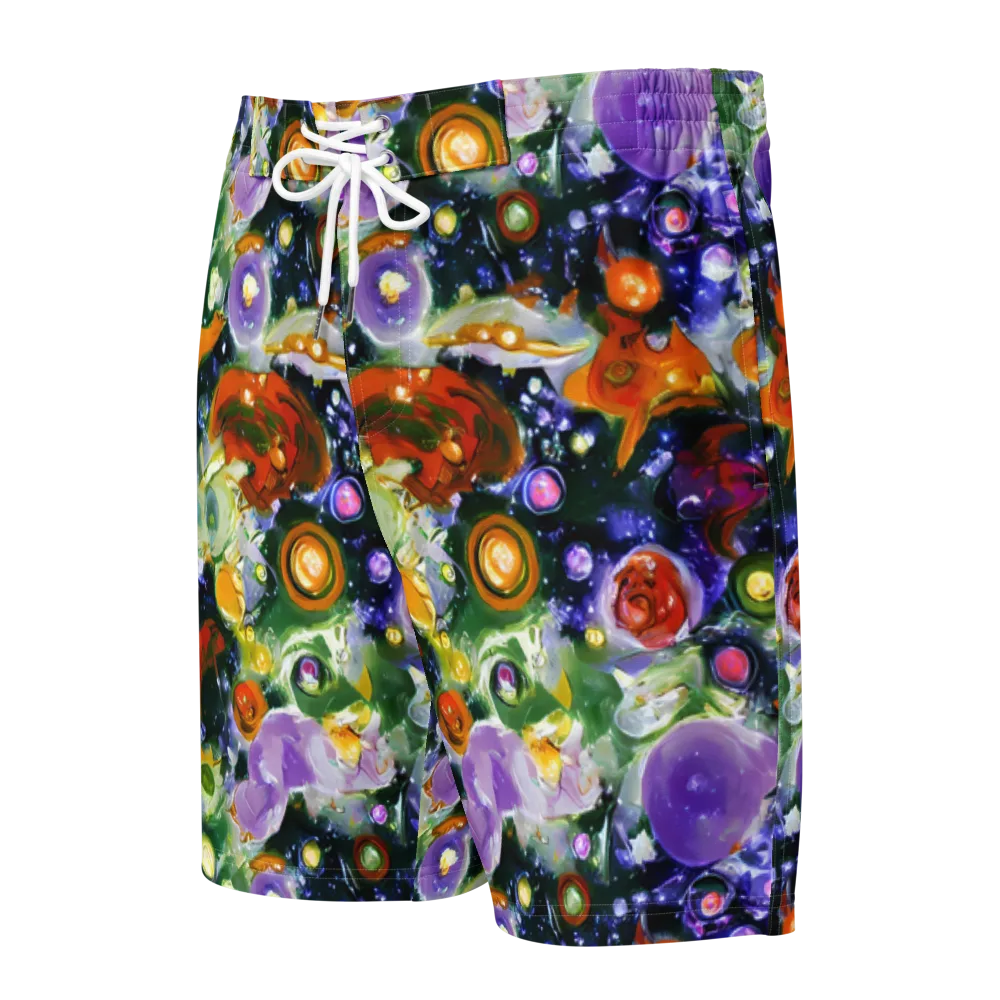 Molten Bloom on Men's Board Shorts — Front