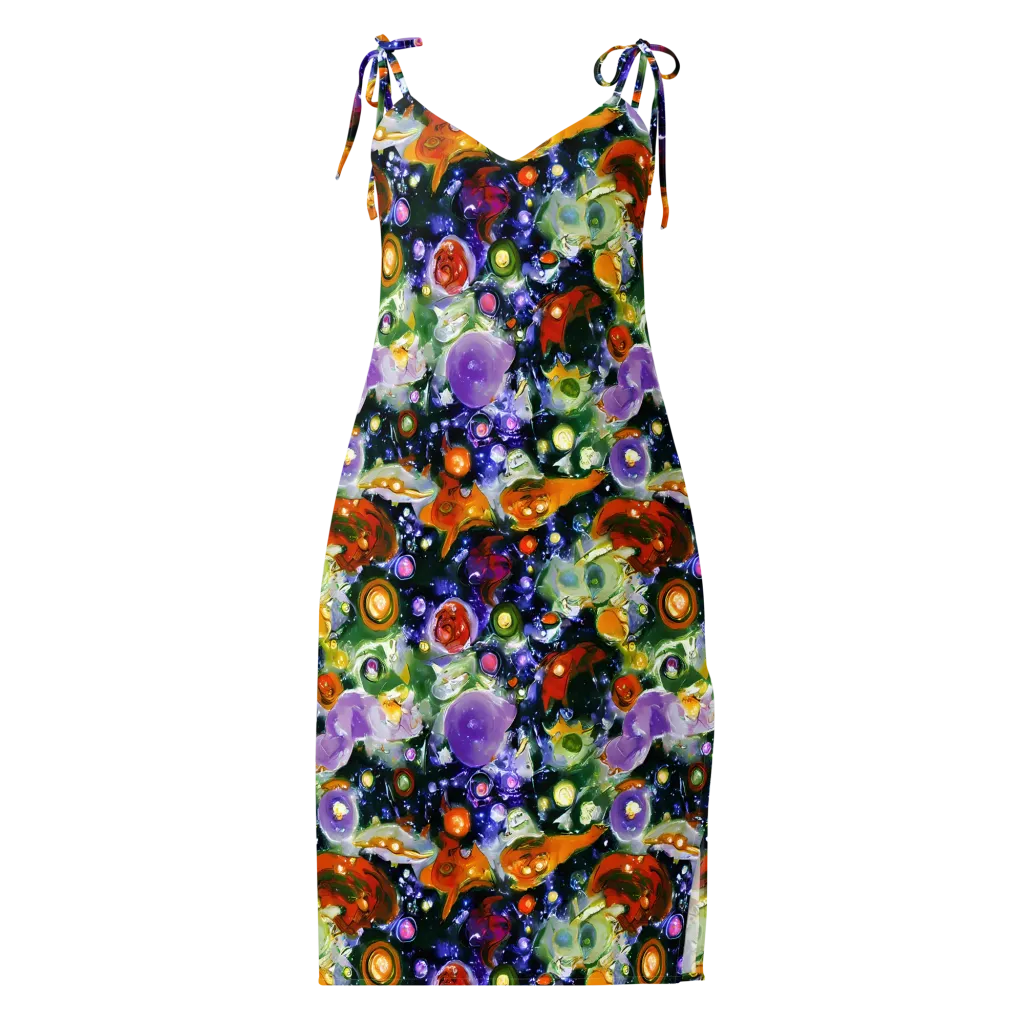 Molten Bloom on Slip Dress — Front