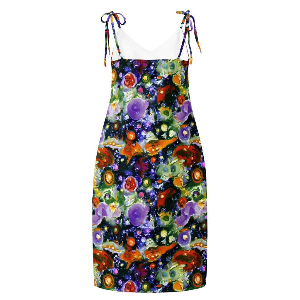 Molten Bloom on Slip Dress — Back