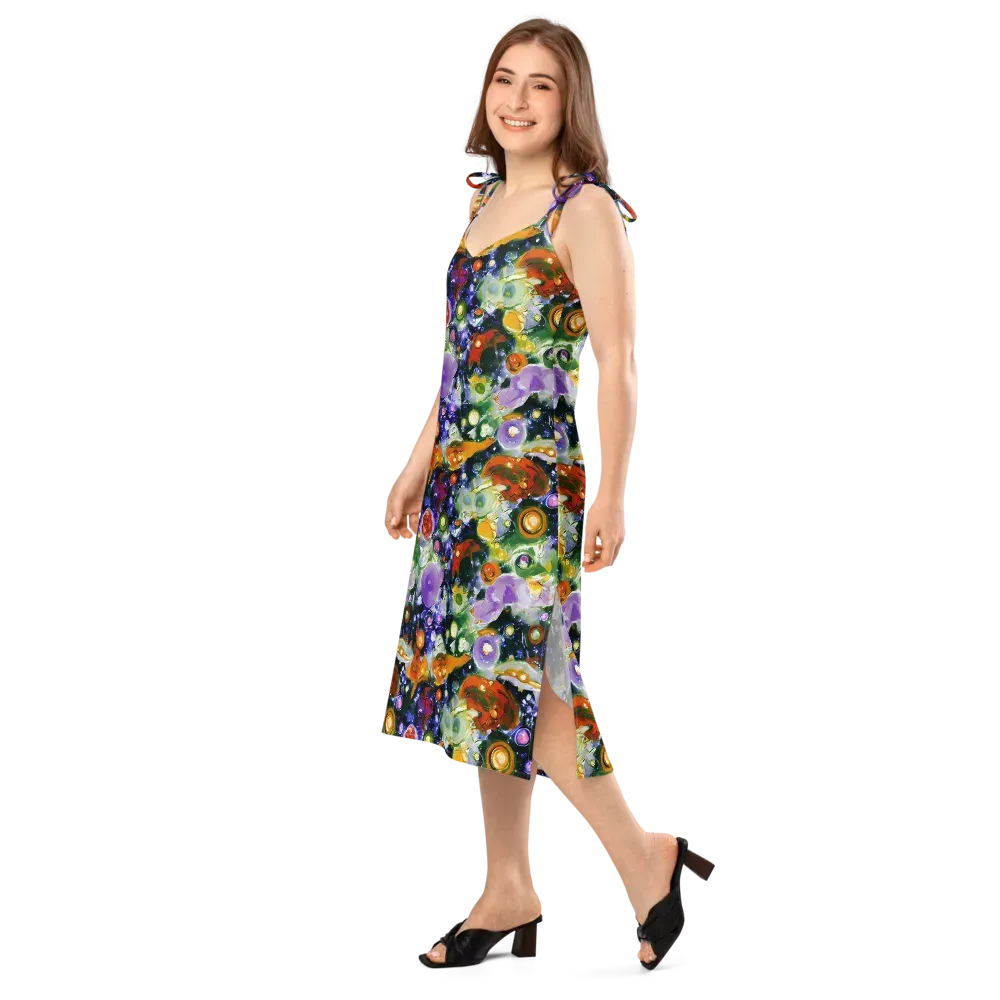 Molten Bloom on Slip Dress — Left Front
