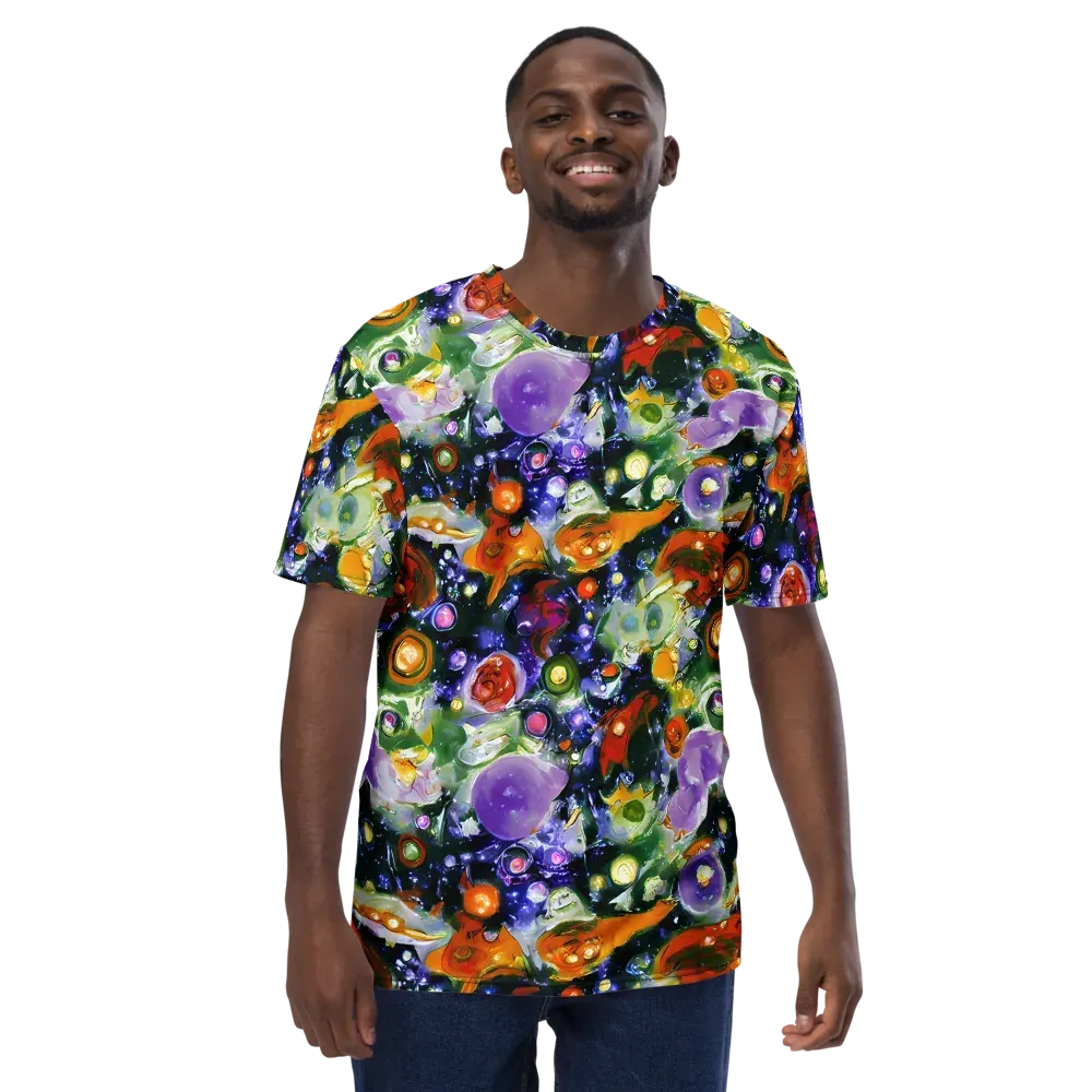 Molten Bloom on Men's Crew Neck T-Shirt — Front