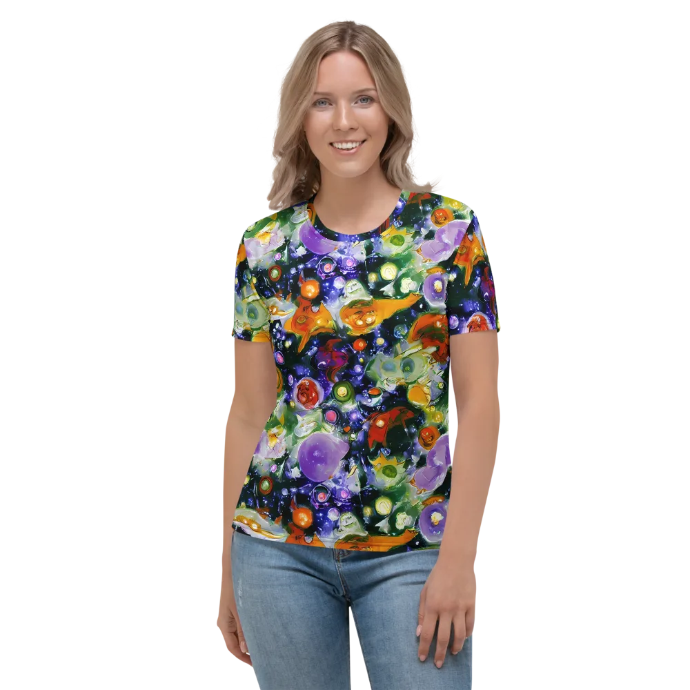 Molten Bloom on Women's Crew Neck T-Shirt — Front
