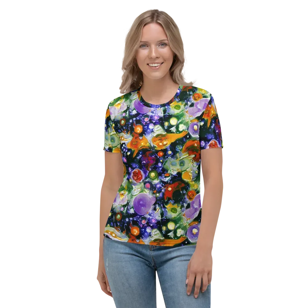Molten Bloom on Women's Crew Neck T-Shirt — Front