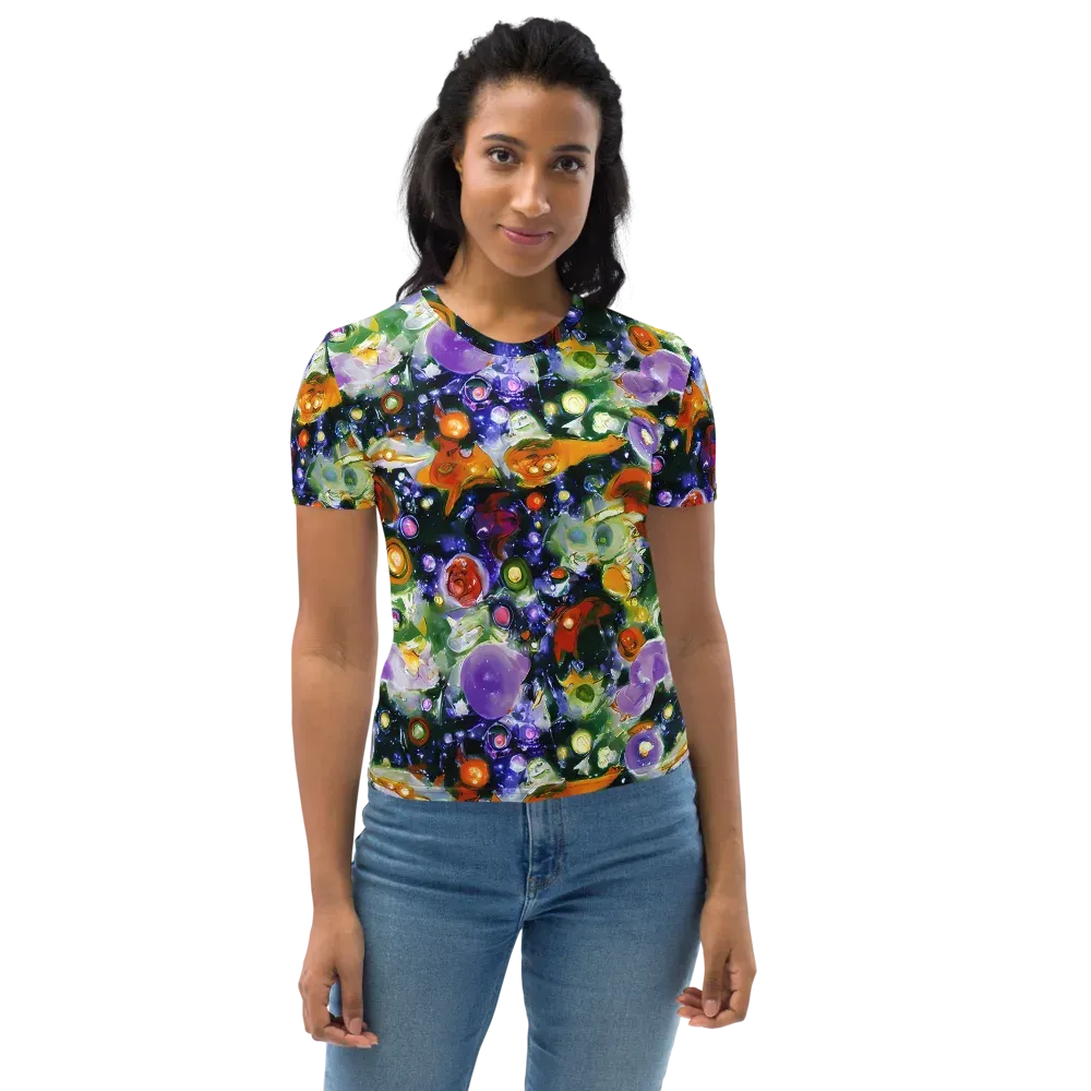Molten Bloom on Women's Crew Neck T-Shirt — Front