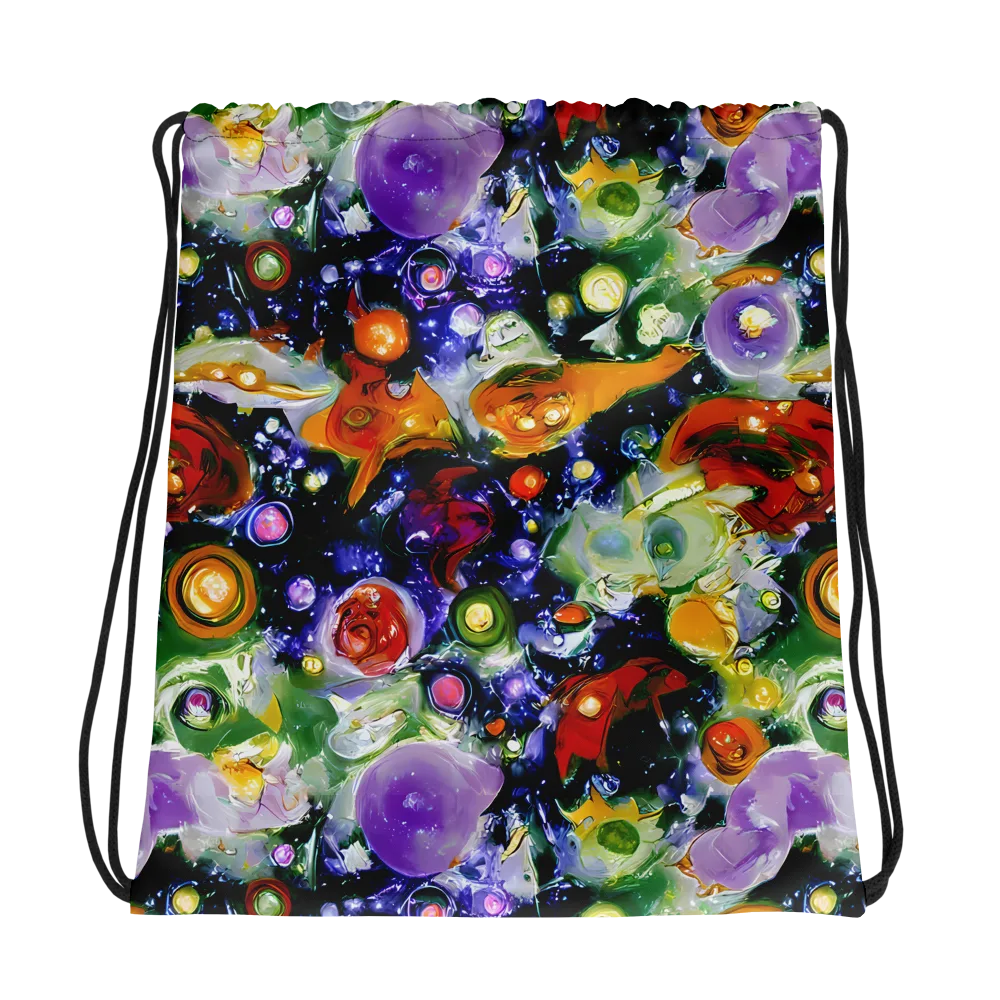Molten Bloom on Drawstring Bag — Photo