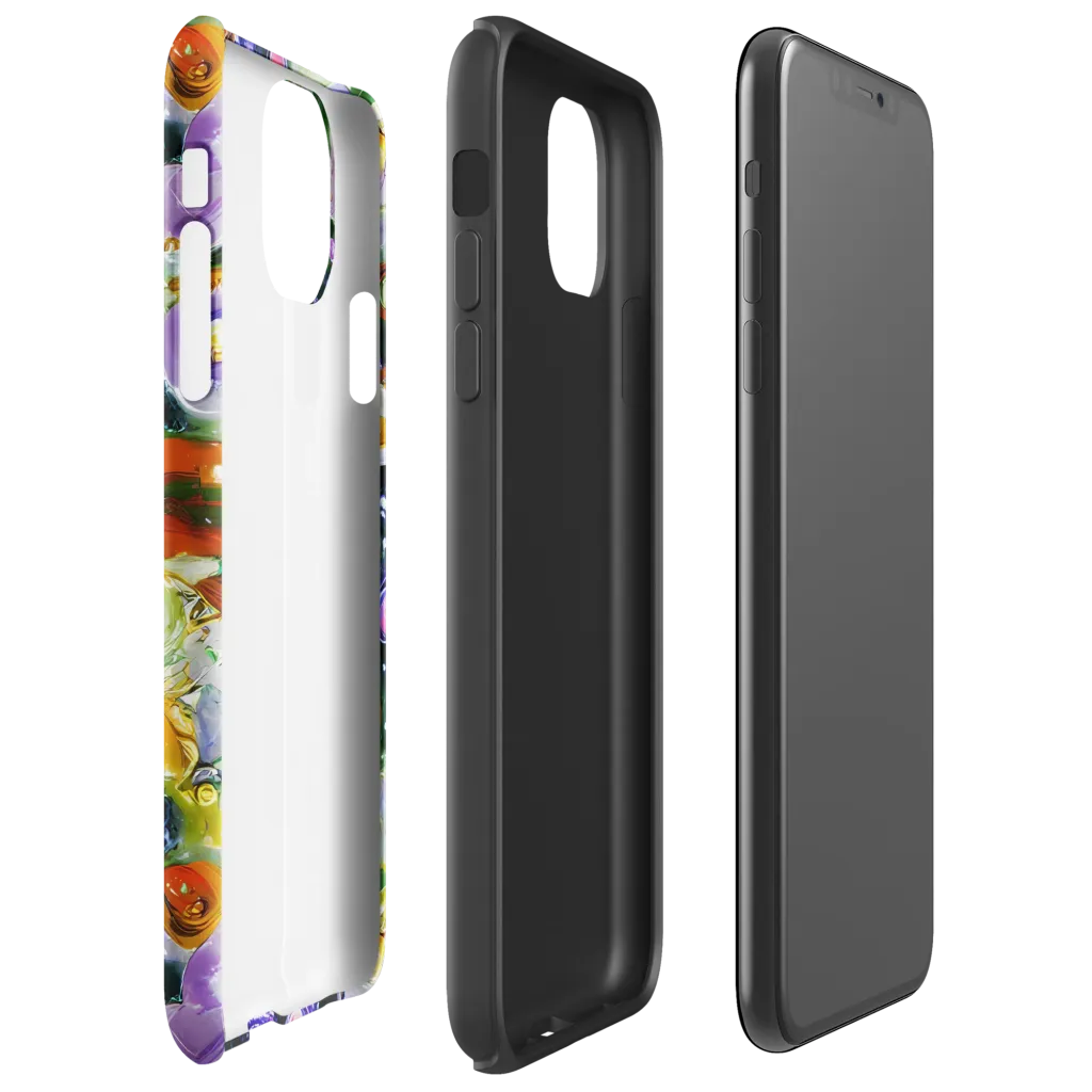 Molten Bloom on Tough Case for iPhone® — Right