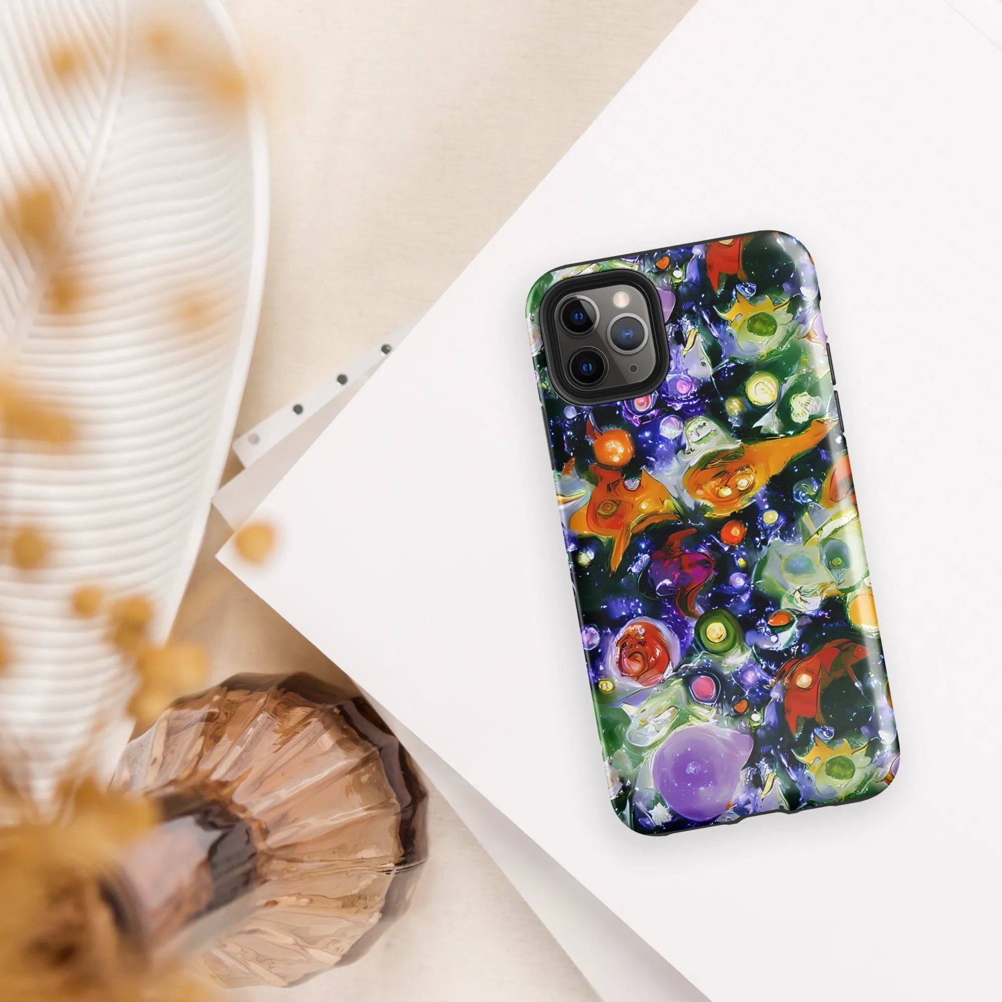 Molten Bloom on Tough Case for iPhone® — Front