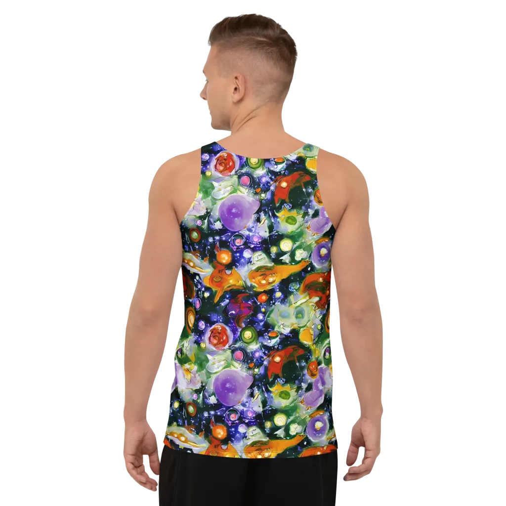 Molten Bloom on Men's Tank Top — Back