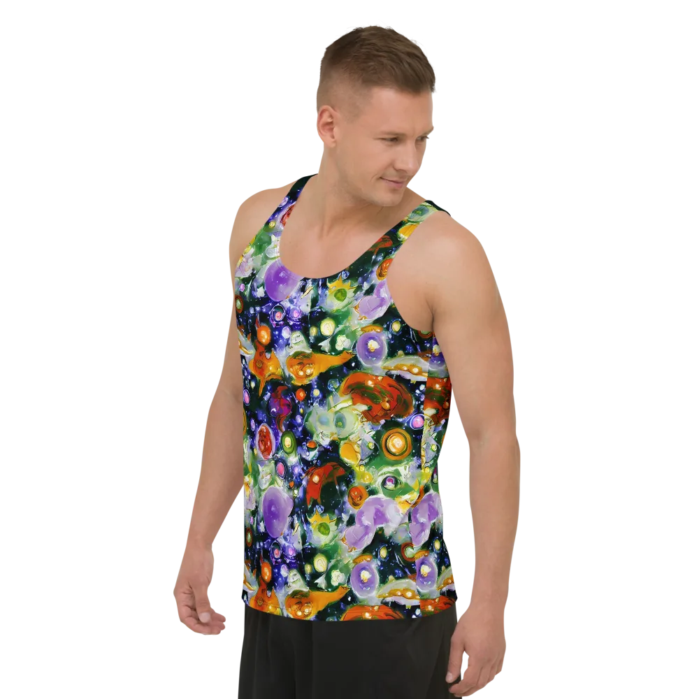 Molten Bloom on Men's Tank Top — Left Front