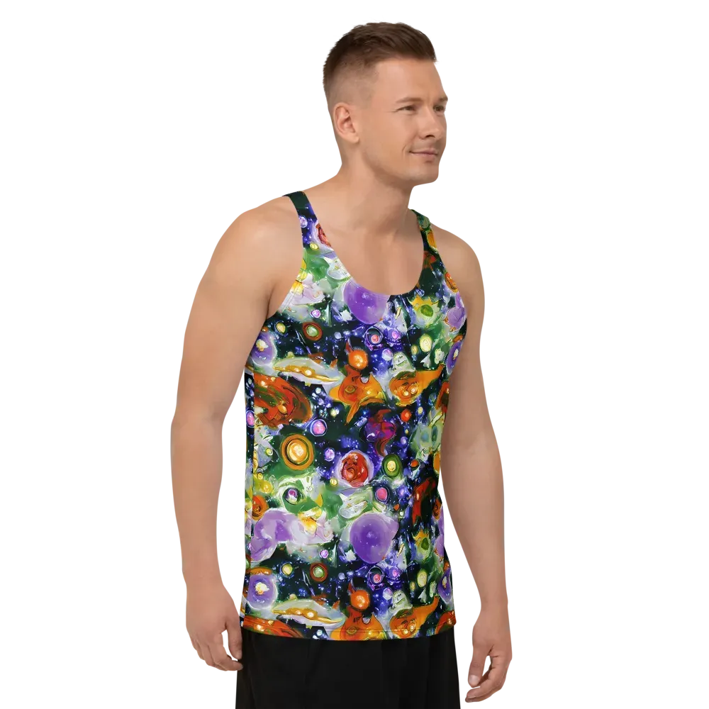Molten Bloom on Men's Tank Top — Right Front