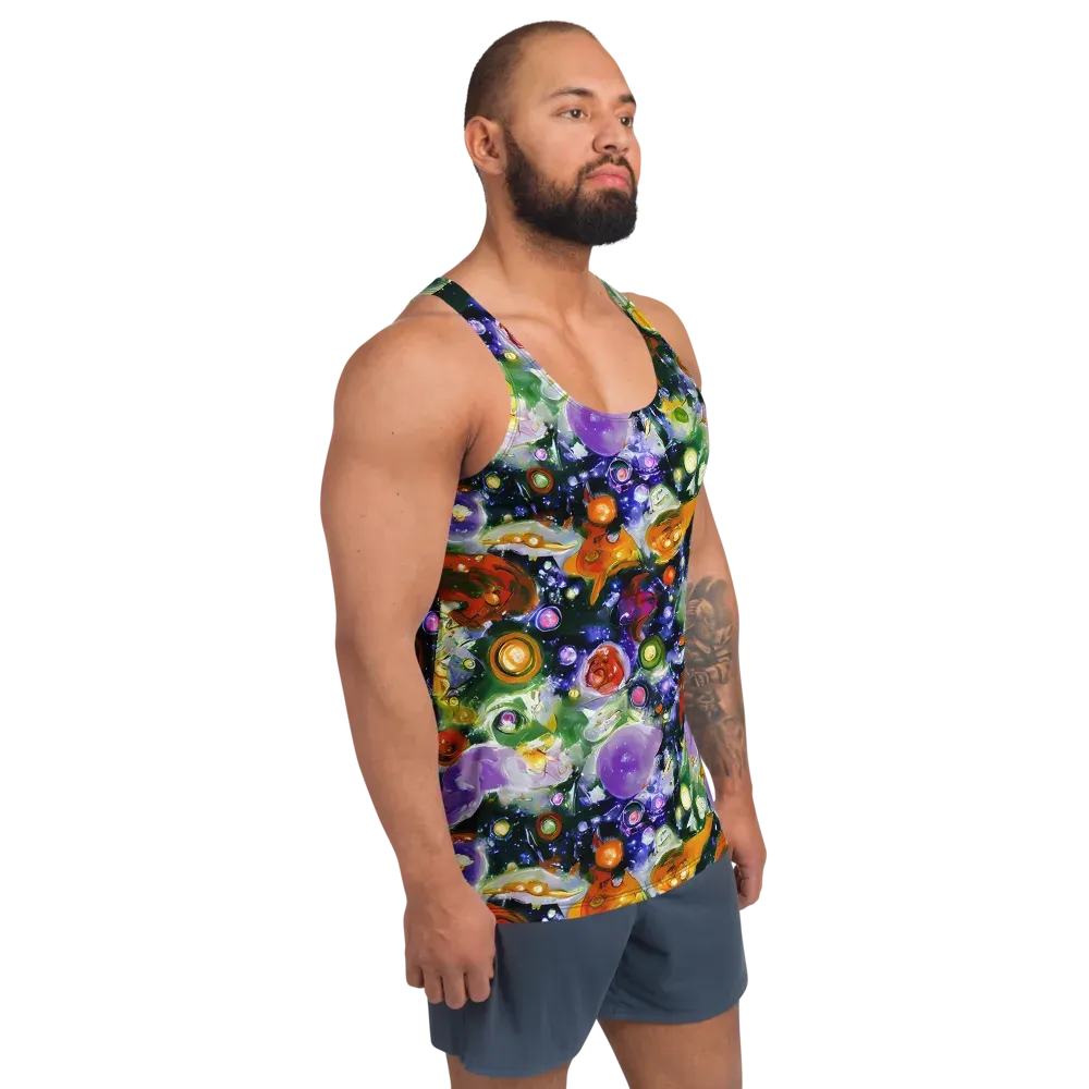Molten Bloom on Men's Tank Top — Right Front