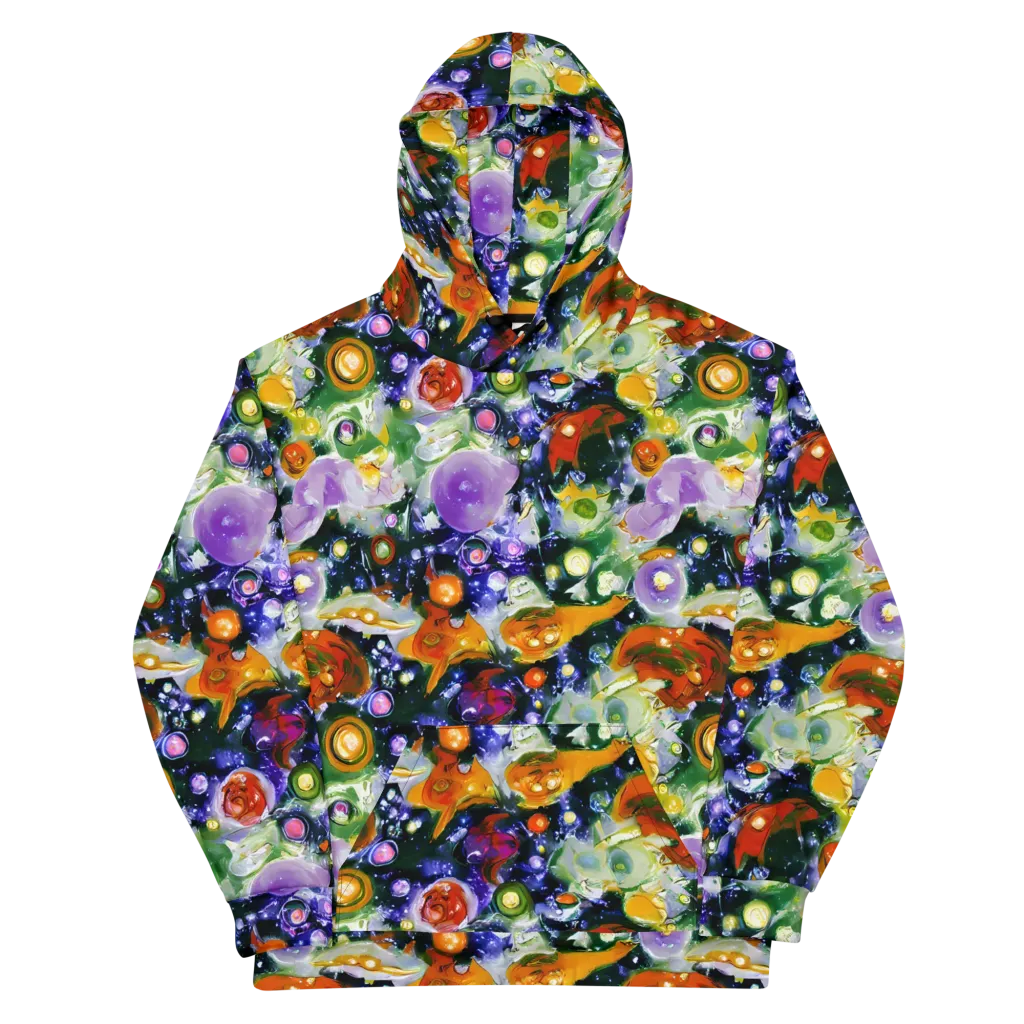 Molten Bloom on Cotton Hoodie — Front