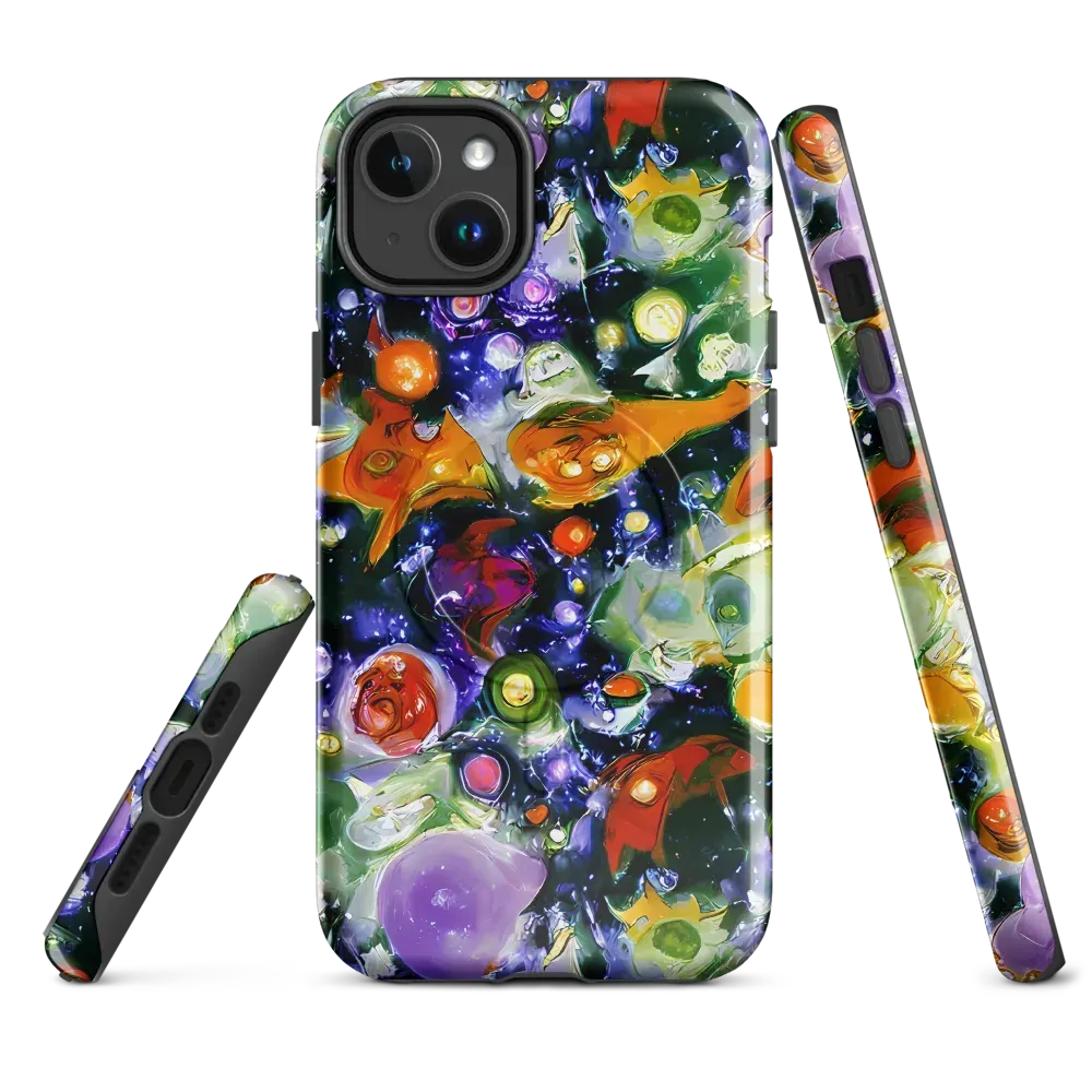 Molten Bloom on MagSafe Tough Case for iPhone® — Front