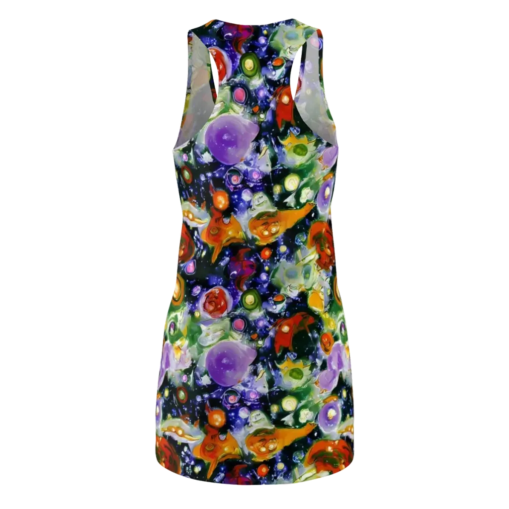 Molten Bloom on Racerback Dress — Back