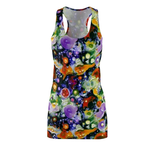 Molten Bloom on a Racerback Dress