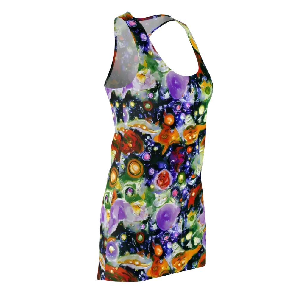 Molten Bloom on Racerback Dress — Front Side