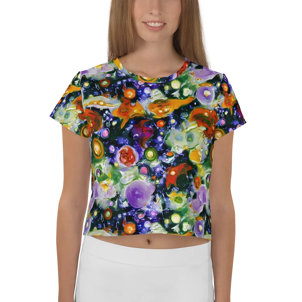 Molten Bloom on Crop Tee — Front