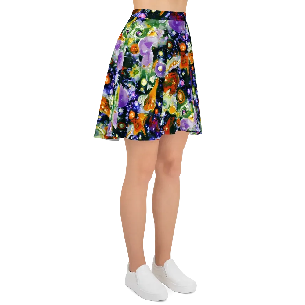 Molten Bloom on Skater Skirt — Right