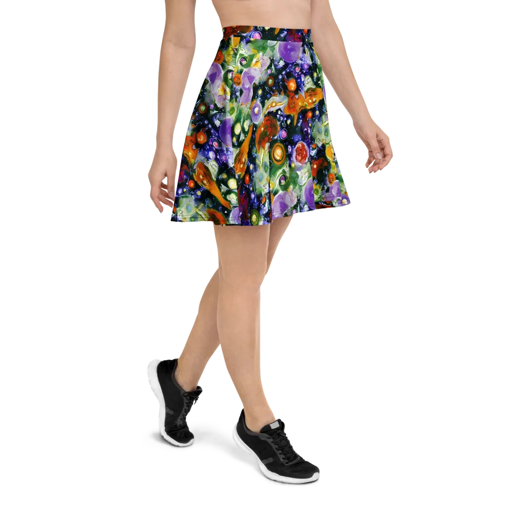 Molten Bloom on Skater Skirt — Right