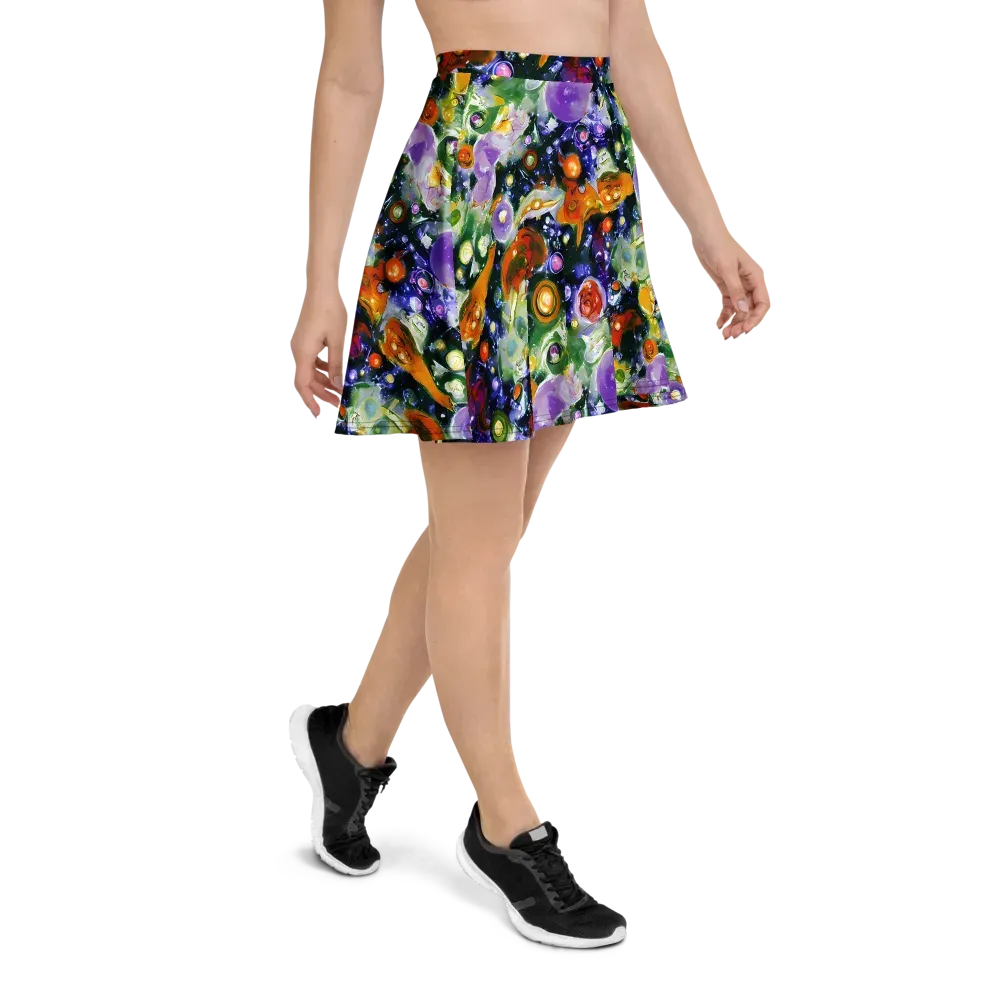 Molten Bloom on Skater Skirt — Right