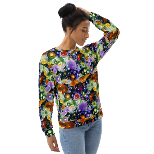 Molten Bloom on a Sweatshirt